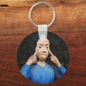 Gesichter hinter dem Rücken ziehen Schlüsselanhänger (Vorderseite)