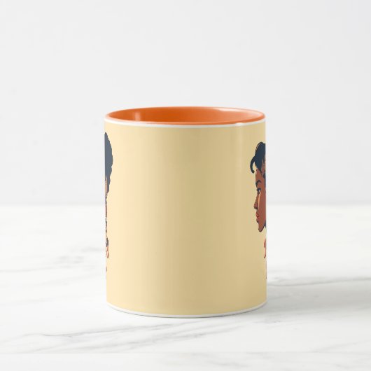 Gesichter ihres feierlichen Monats in der Frauenge Tasse (Zentrum)