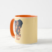 Gesichter ihres feierlichen Monats in der Frauenge Tasse (Vorderseite Links)