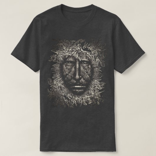 Gesichter im T - Shirt des Waldes (Design vorne)
