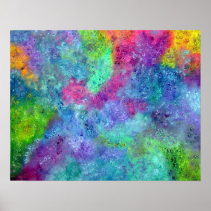 Gesichter im Universum-Foto-Druck Poster