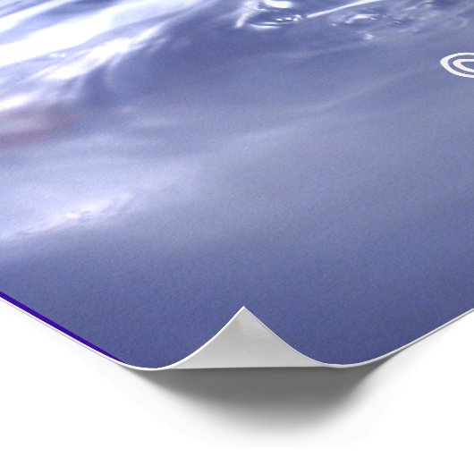 Gesichter im Wasser Poster (Ecke)