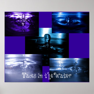 Gesichter im Wasser Poster