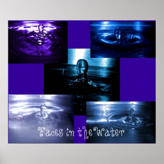 Gesichter im Wasser Poster (Vorne)