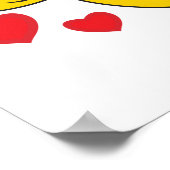 Gesichter in der Liebe Valentin Poster (Ecke)