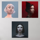 Gesichter in Mode Bilderwand Sets (Vorderseite)