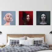 Gesichter in Mode Bilderwand Sets (Schlafzimmer)