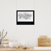 Gesichter Kasachstans Poster (Küche)