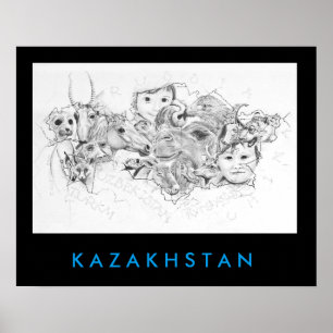 Gesichter Kasachstans Poster
