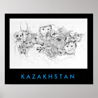 Gesichter Kasachstans Poster