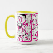 Gesichter Linienkunst PinKo Tasse (Links)
