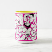 Gesichter Linienkunst PinKo Tasse (Zentrum)