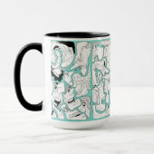 Gesichter Linienkunst Tasse (Links)