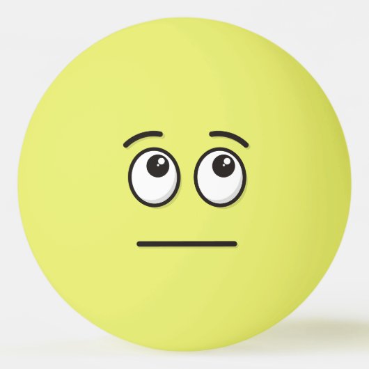 Gesichter mit rollenden Augen Ping-Pong-Ball Tischtennisball (Vorderseite)