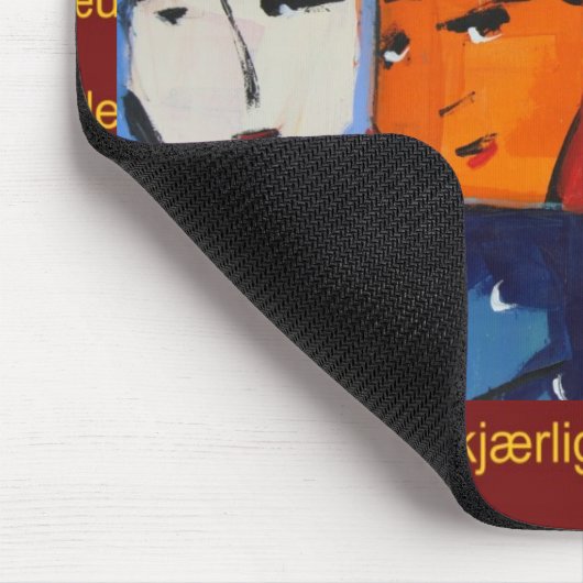 Gesichter Mousepad (Ecke)