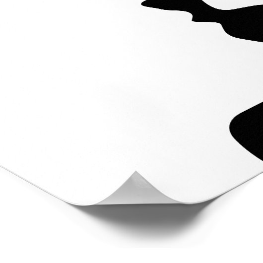 Gesichter oder Vase? Optisches Illusionspopster Poster (Ecke)