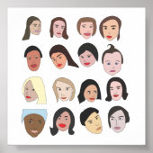 Gesichter Poster (Vorne)