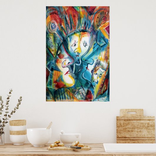 Gesichter Poster (Küche)