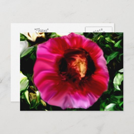 Gesichter Postkarte (Vorne/Hinten)