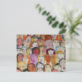 Gesichter Postkarte (Stehend Vorderseite)