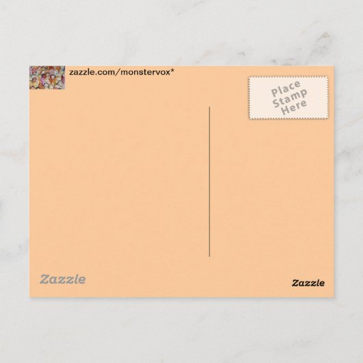 Gesichter Postkarte (Rückseite)