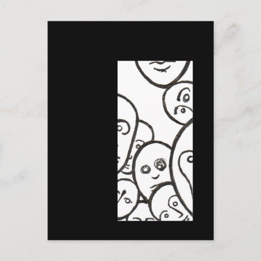Gesichter Postkarte (Vorderseite)