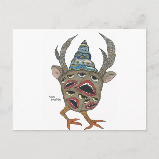 Gesichter Postkarte (Vorderseite)