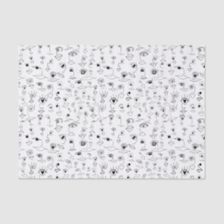 Gesichter Seidenpapier