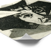 Gesichter und Figuren Mini-Poster Poster (Ecke)