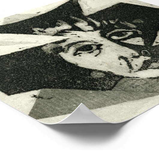 Gesichter und Figuren Mini-Poster Poster (Ecke)