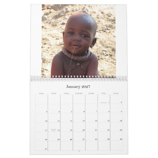 Gesichter von Afrika - besonders angefertigt - Kalender (Jan 2027)