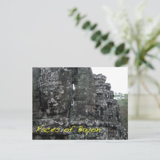 Gesichter von Bayon Postkarte (Stehend Vorderseite)