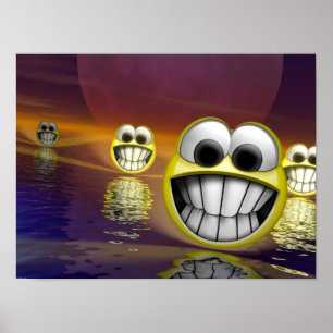 Gesichts-3D-Poster Poster