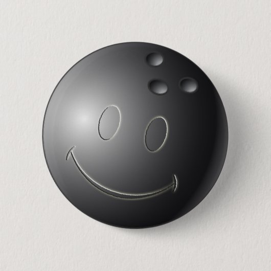 GESICHTS-BOWLINGS-BALL BUTTON (Vorderseite)