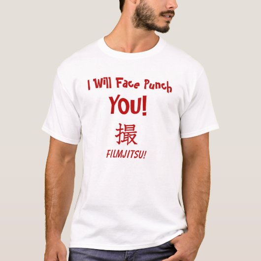 Gesichts-Durchschlag T-Shirt (Vorderseite)