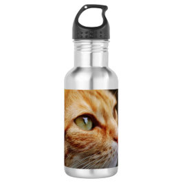 Gesichts einer Ingwerkatze bestimmt Edelstahlflasche