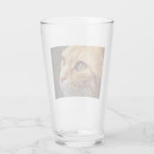Gesichts einer Ingwerkatze bestimmt Glas (Rückseite)