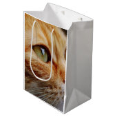 Gesichts einer Ingwerkatze bestimmt Mittlere Geschenktüte (Vorderseite Schrägansicht)