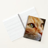Gesichts einer Ingwerkatze bestimmt Notizblock (Innenseite)