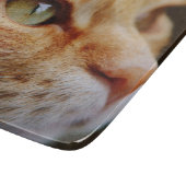 Gesichts einer Ingwerkatze bestimmt Schneidebrett (Ecke)