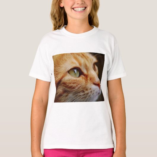 Gesichts einer Ingwerkatze bestimmt T-Shirt (Vorderseite)