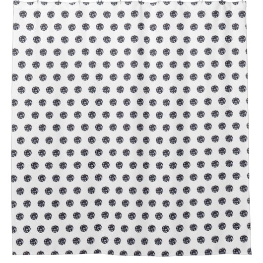 Gesichts-elegantes Diamond-Gem-Bildmuster Duschvorhang (Vorderseite)