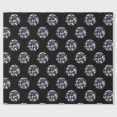 Gesichts-elegantes Diamond-Gem-Bildmuster Geschenkpapier (Flach)