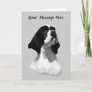 Gesichts-Gruß-Karte Cocker spaniels perfekte Karte