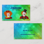 Gesichts-Malerei-Visitenkarten Visitenkarte (Vorne/Hinten)