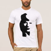 Gesichts- oder Saxophonspieler der Frau? T-Shirt (Vorderseite)