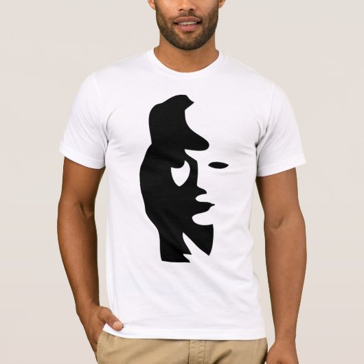 Gesichts- oder Saxophonspieler der Frau? T-Shirt (Vorderseite)