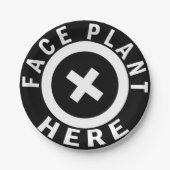 Gesichts-Pflanze hier Pappteller (Vorderseite)