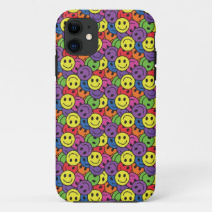 Gesichts-Retro Hippie-Muster Case-Mate iPhone Hülle