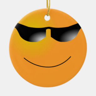 Gesichts-Sonnenbrille-Verzierung Keramik Ornament